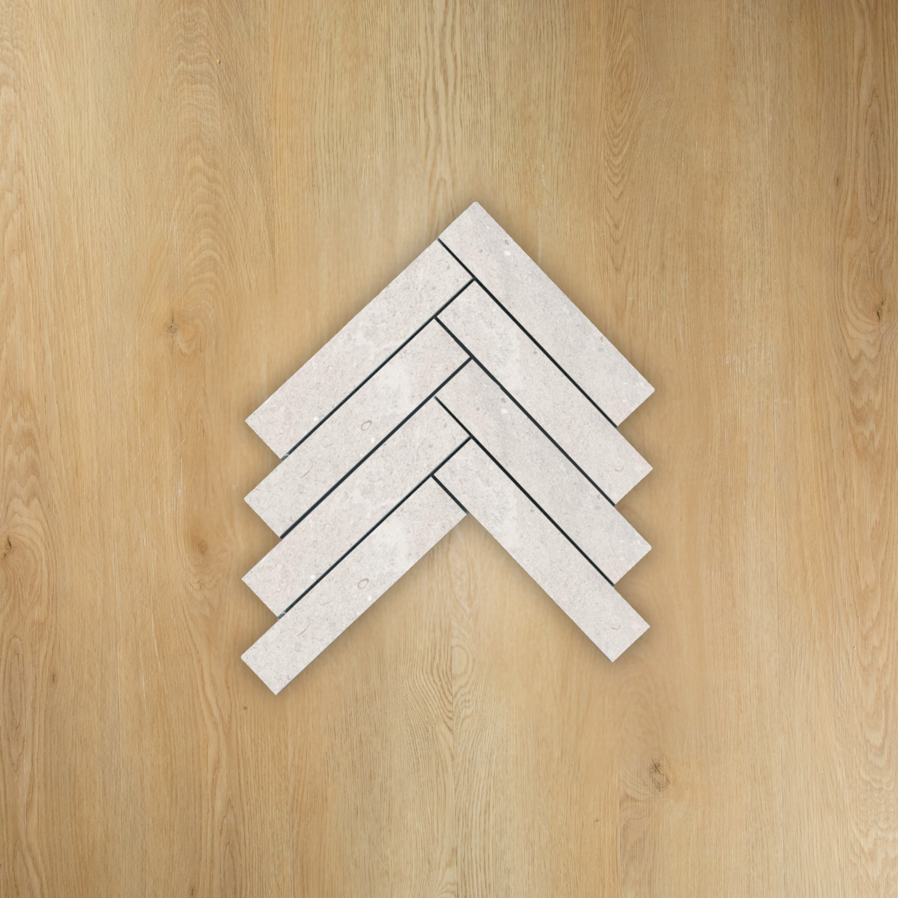 Provence Pearl Herringbone Mosaic