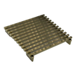 115 x 115 Brass Grate Top Used With Tile Insert Drain Brush Gold