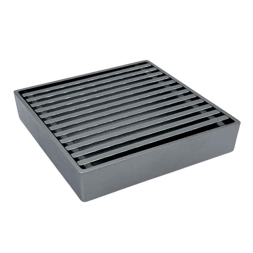 115 x 115 Brass Grate Top Used With Tile Insert Drain Chrome