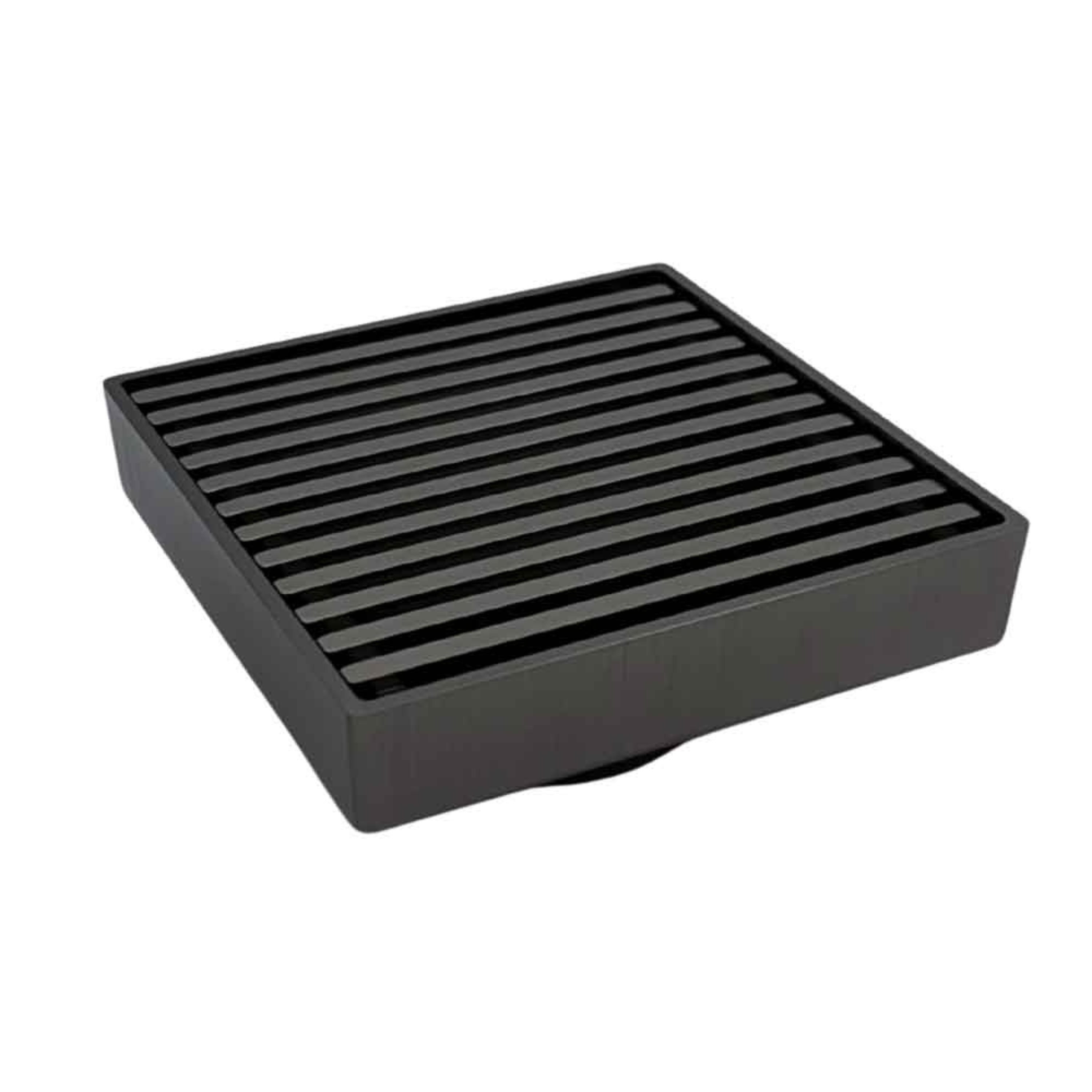 115 x 115 Brass Grate Top Used With Tile Insert Drain Gun Metal