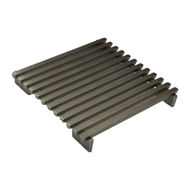 115 x 115 Brass Grate Top Used With Tile Insert Drain Satin Nickle