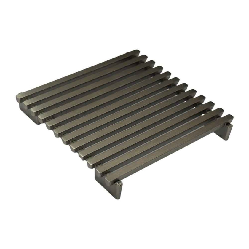 115 x 115 Brass Grate Top Used With Tile Insert Drain Satin Nickle
