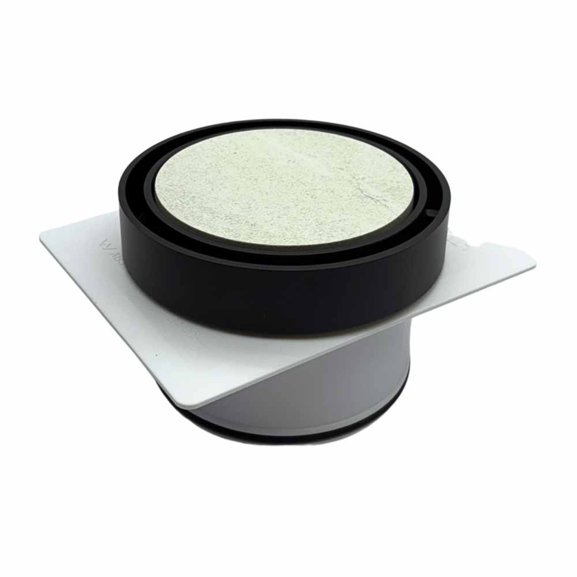 Tile Insert Round Black Floor Drain 120 x 50mm