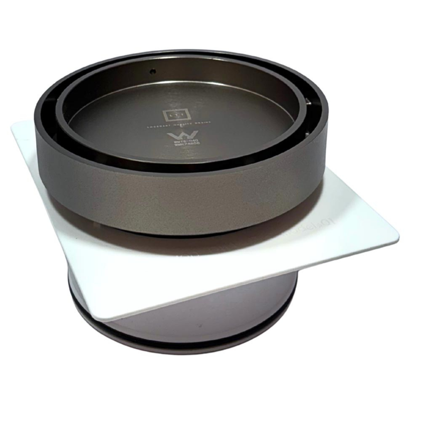 Tile Insert Round Gun Metal Floor Drain 120 x 100mm