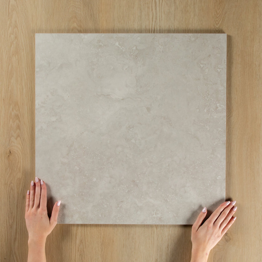 Roma Crosscut Travertine Silver Matte