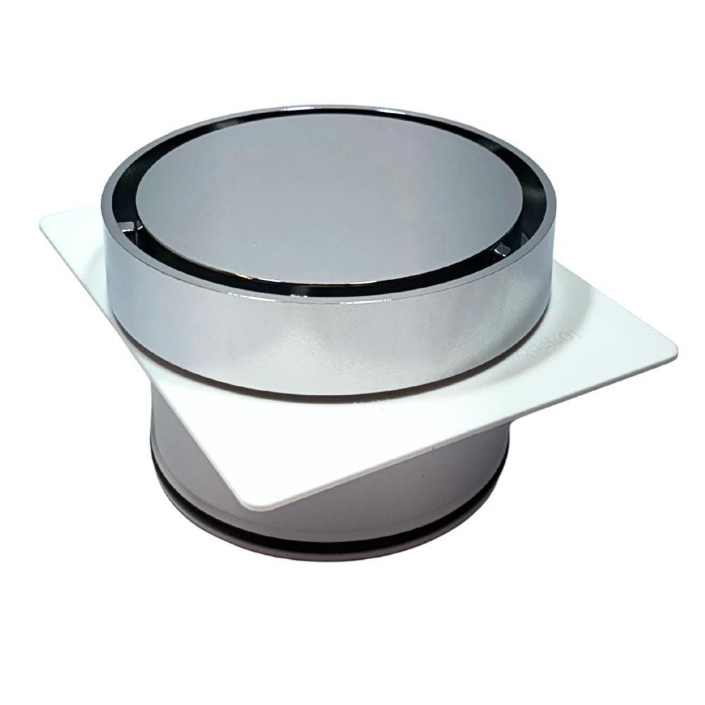 Tile Insert Round Chrome Floor Drain 120 x 80mm