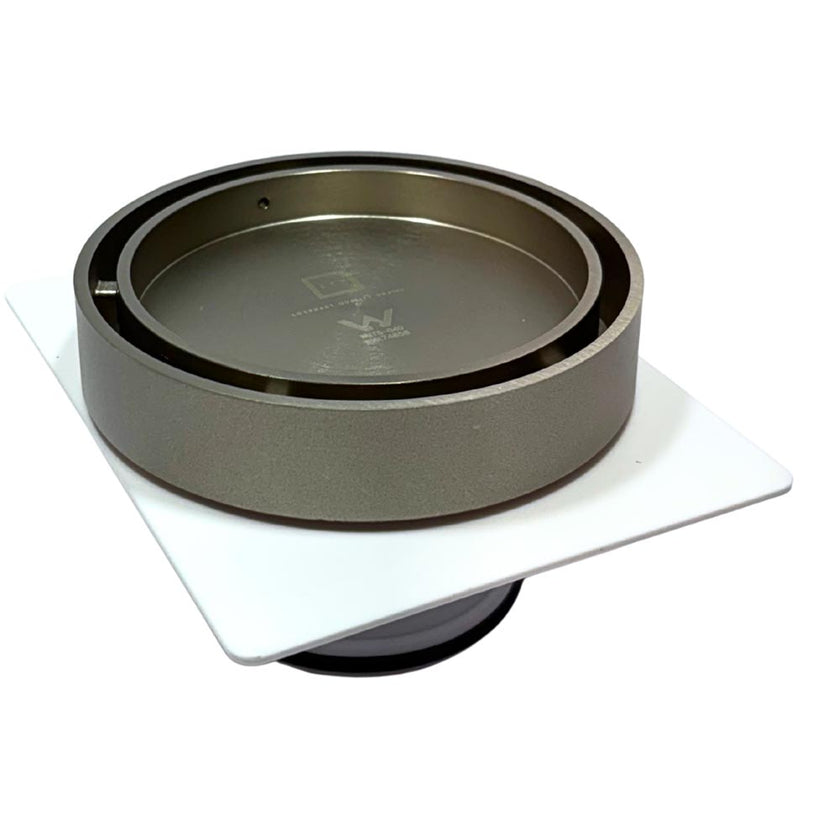 Tile Insert Round Satin Nickel Floor Drain 120 x 50mm