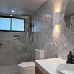 Carrara Marble Mosaic Herringbone XL