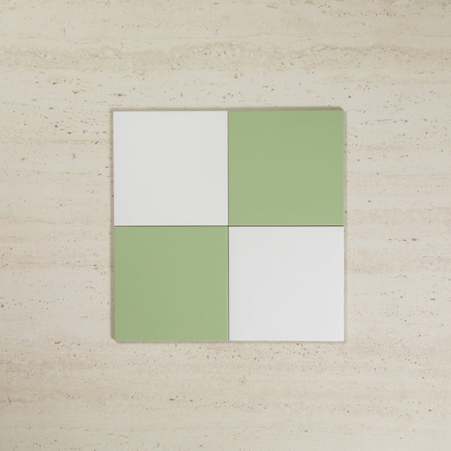 Antique White & Soap Green Mix