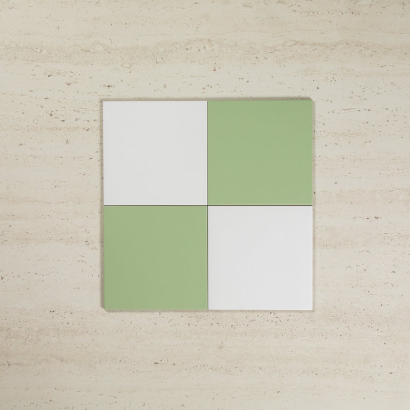 Antique White & Soap Green Mix