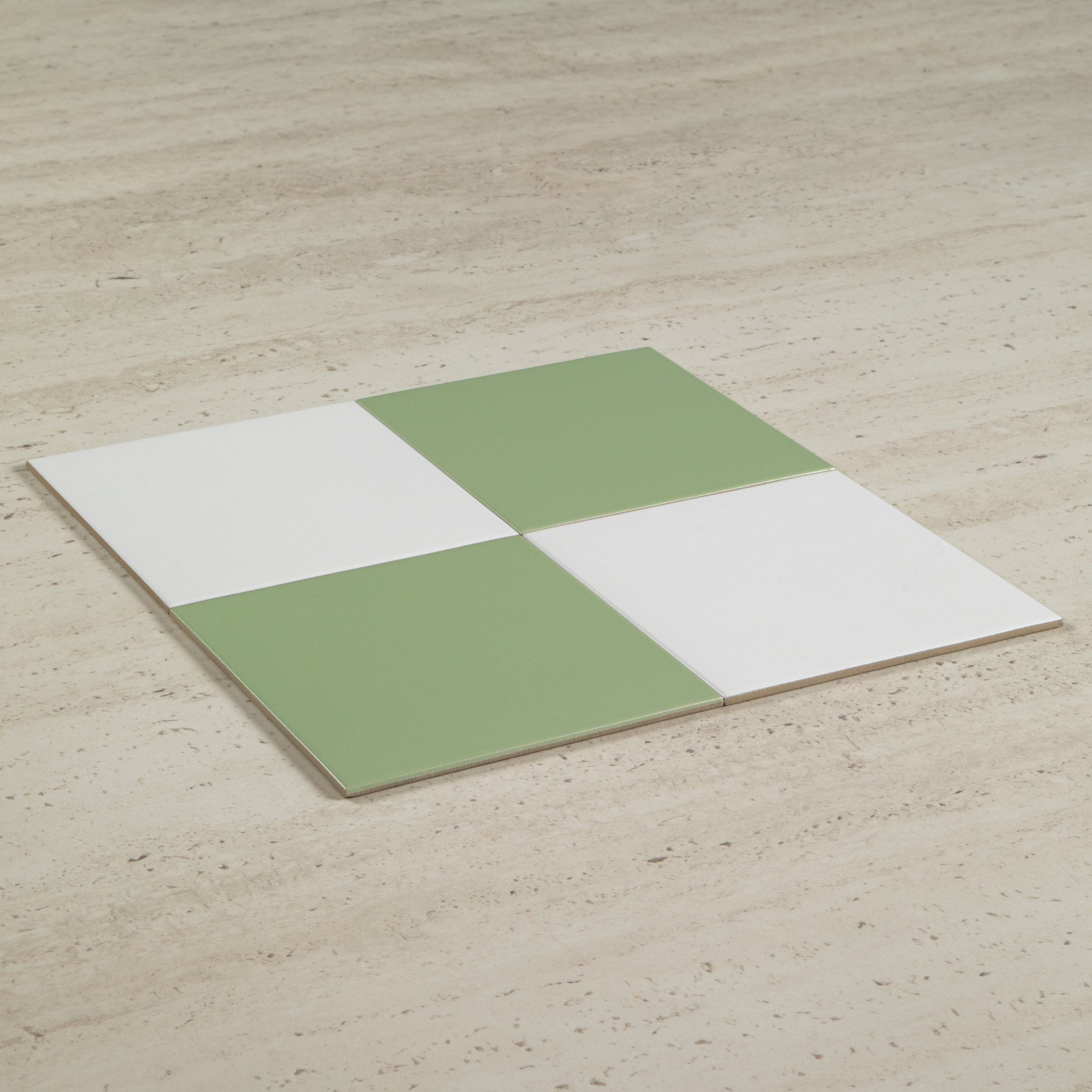 Antique White & Soap Green Mix