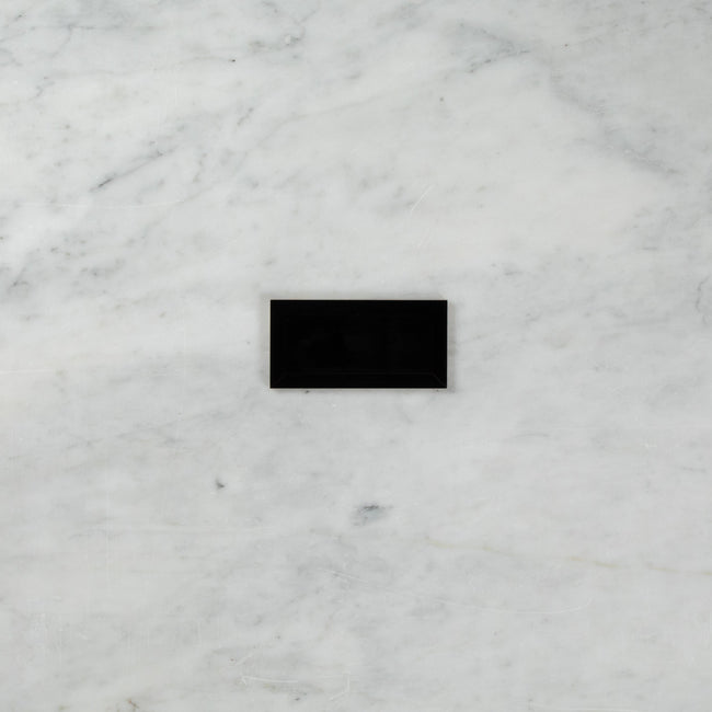 Black Gloss Subway Bevelled