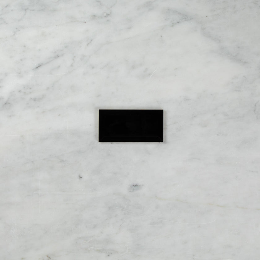 Black Gloss Subway Bevelled