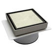 Tile Insert Drain Nickel With Puddle Flange 100mm
