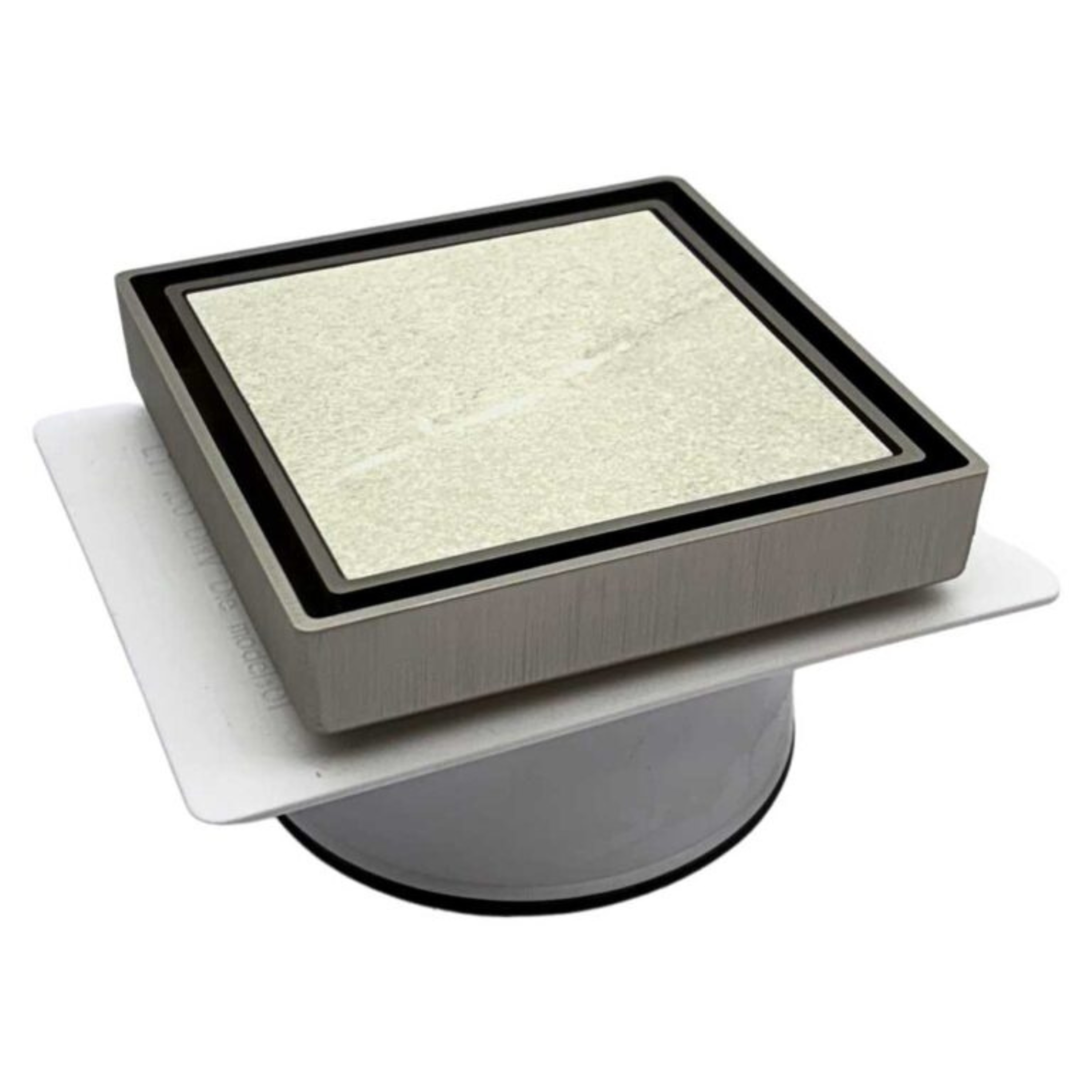 Tile Insert Drain Nickel With Puddle Flange 100mm