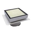 Tile Insert Drain Chrome  With Puddle Flange 50mm