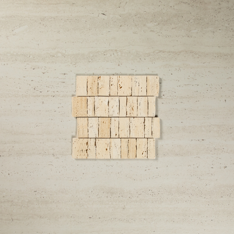 Travertine Ashlar Mosaic Beige