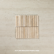 Travertine Beige Marble Flute Mosaic