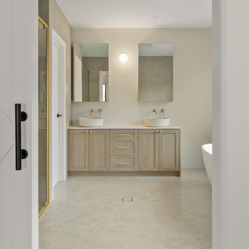Travertine Stone Natural + Noosa White