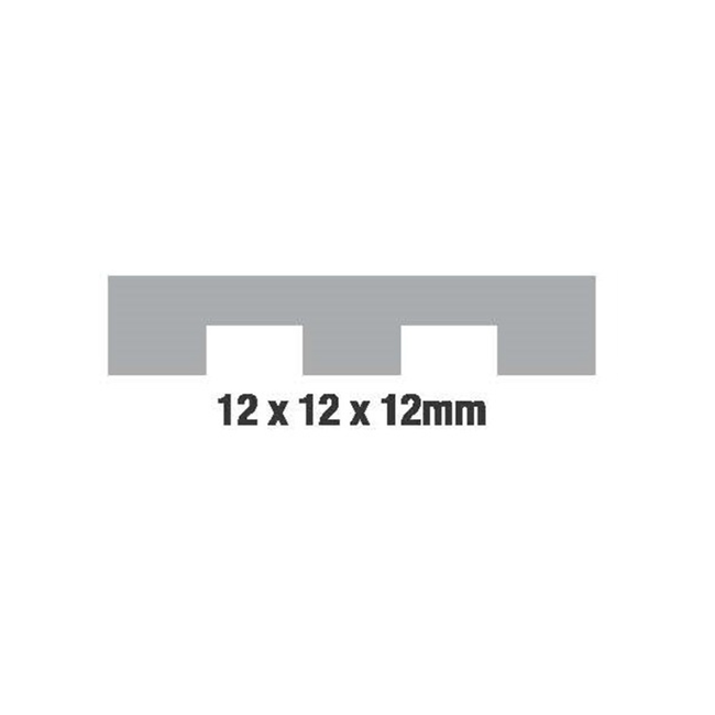Adhesive Notched Trowel 12mm with Rubber Handle