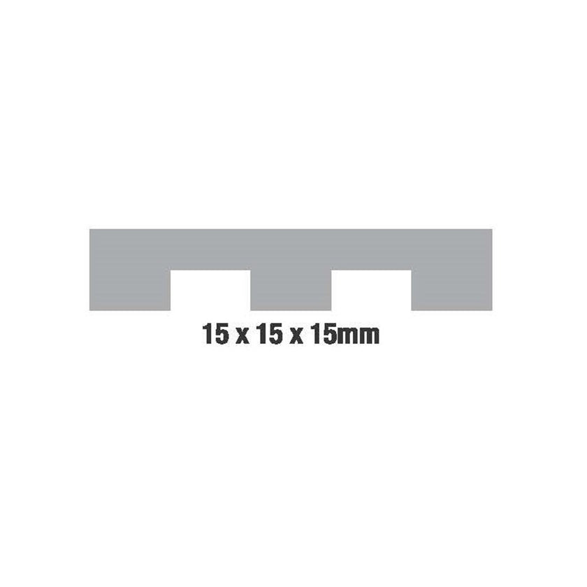 Adhesive Notched Trowel 15mm with Rubber Handle