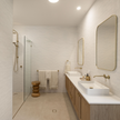 Terra Di Travertine Light + Casablanca White Subway