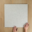 Terrazzo Carving White Matte