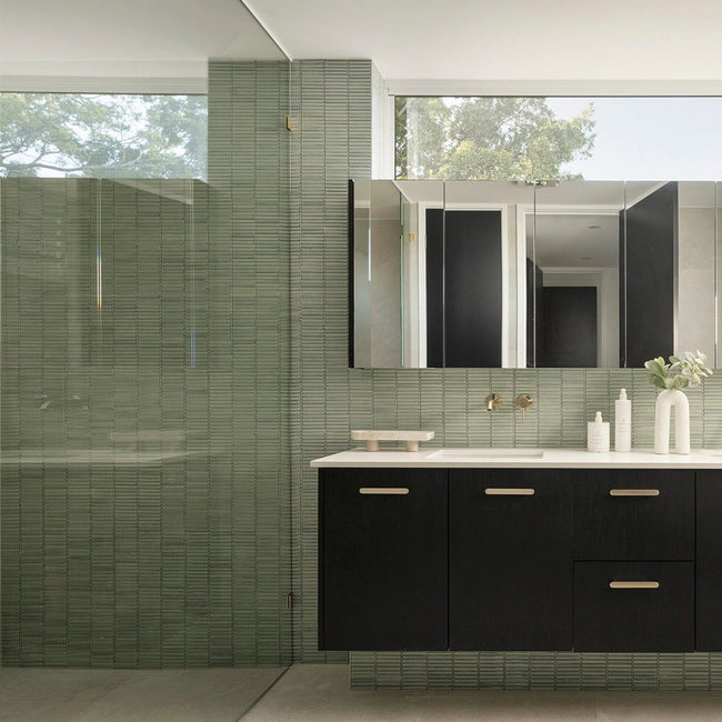 Cottesloe Antique Sage Green Kit Kat Mosaic