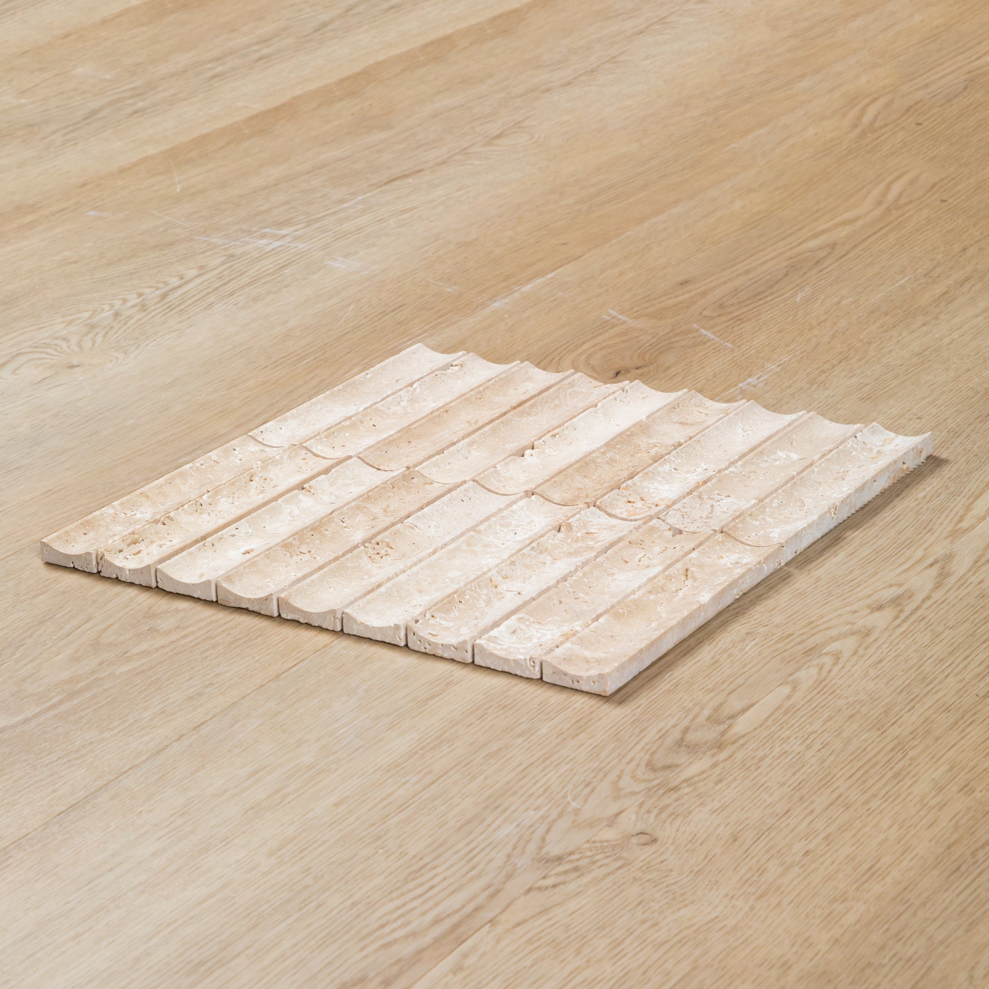 Travertine Concave Kit Kat Mosaic