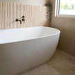 Travertine Concave Kit Kat + Tibur Beige  French Pattern