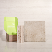 Travertine Concave Kit Kat + Tibur Beige  French Pattern