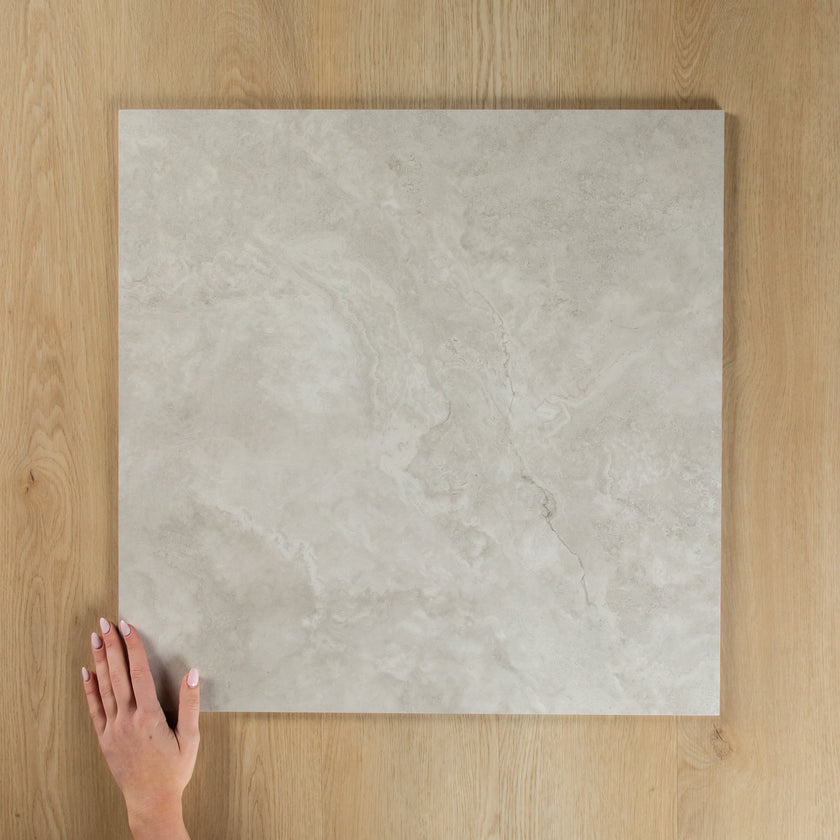 Travertine Cross Cut Silver In Out