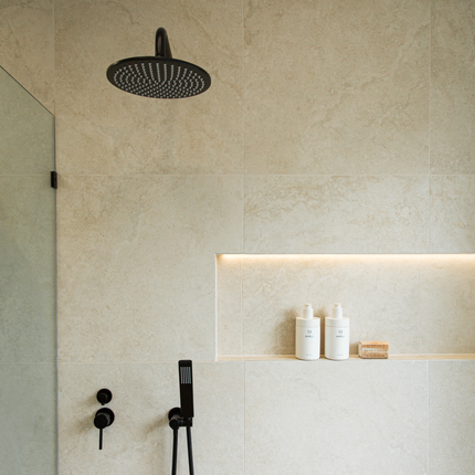 Travertine Cross Cut White Matte