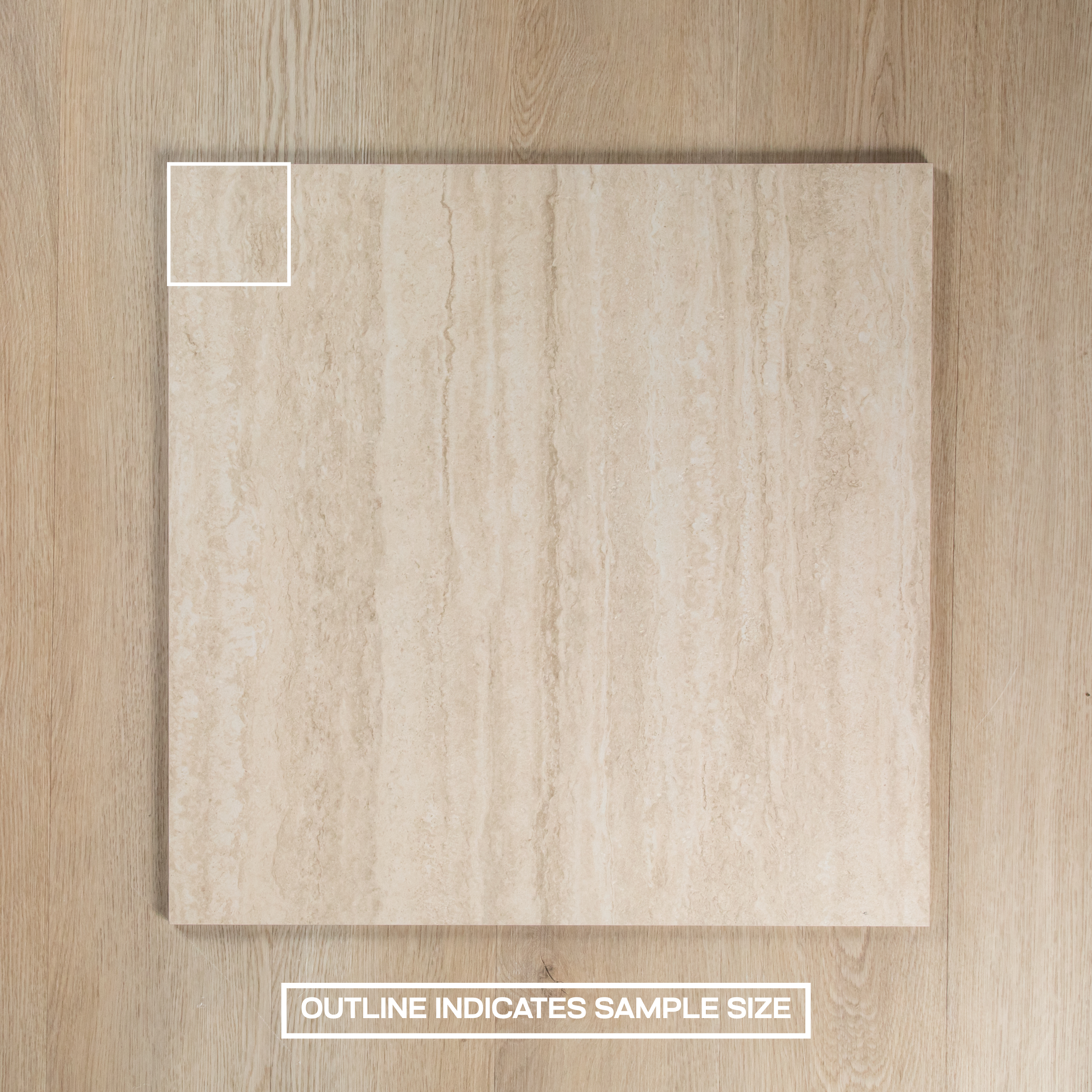 Travertine Vein Cut Dark Beige In out