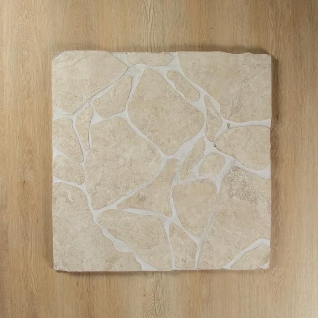 Travertine Stone Ivory Crazy Pave In Out