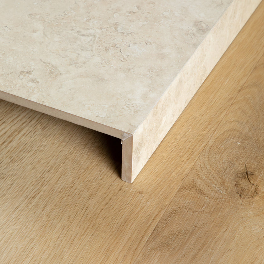 Travertine Stone Ivory Drop Face Coping