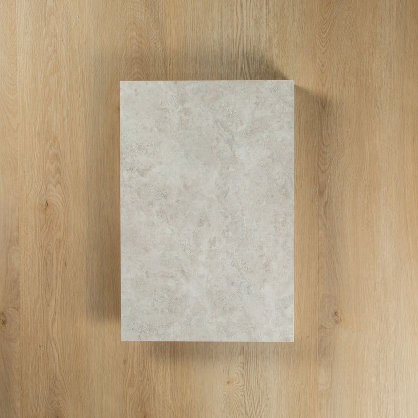 Travertine Stone Silver Drop Face Coping