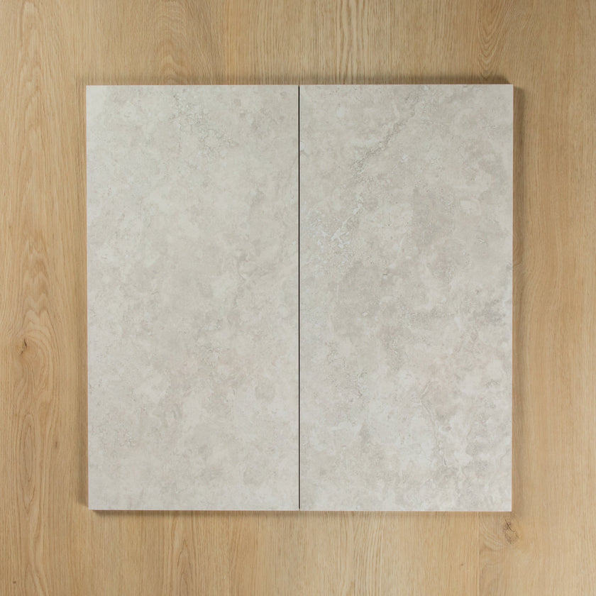 Travertine Stone Silver Lappato