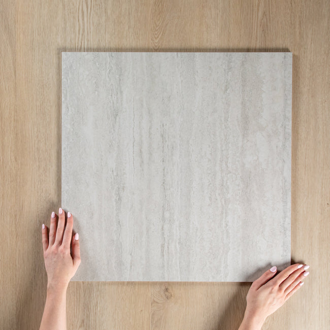 Travertine Vein Cut Silver In Out