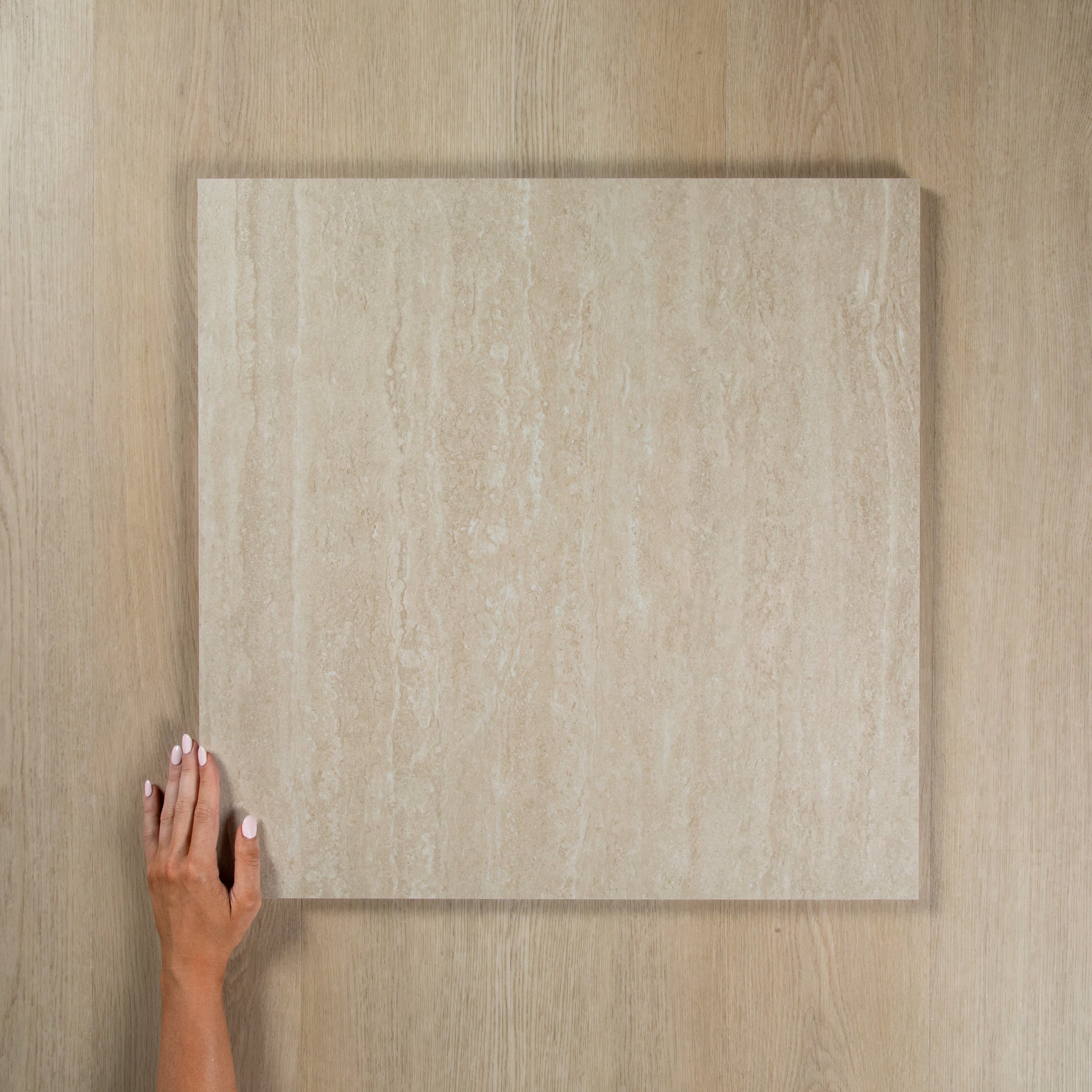 Travertine Vein Cut Mid Beige In Out Paver 20mm