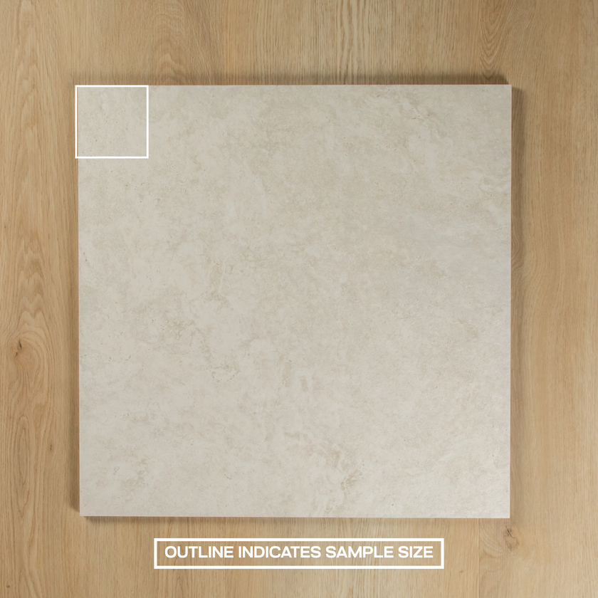 Travertine Cross Cut White Matte