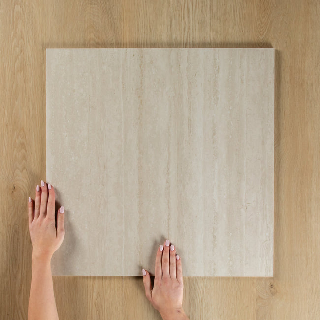 Travertino Luce Carving In Out