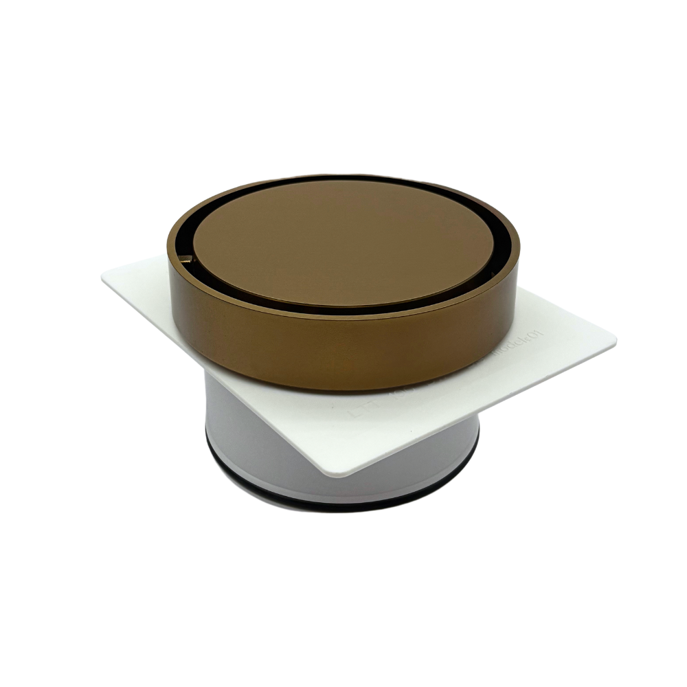 Tile Insert Round Drain Copper: Pop Waste 120 x 50mm