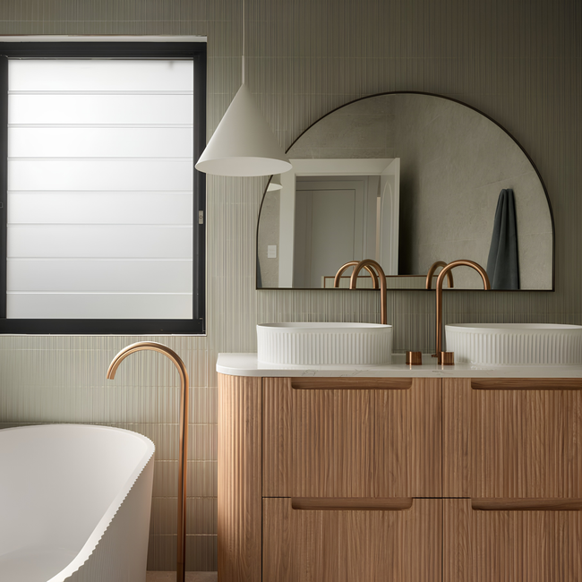 Clovelly Pearl Sage Matte Concave Kit Kat Mosaic