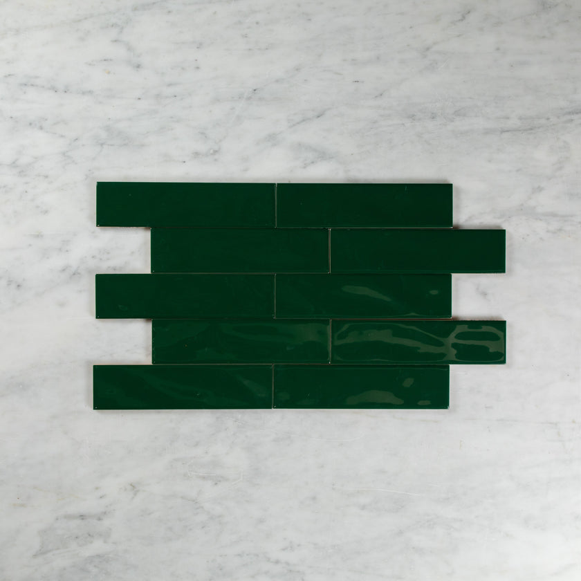 Wave Stone Green Gloss Subway