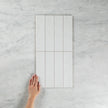 Travertine Stone Ivory + Wave White