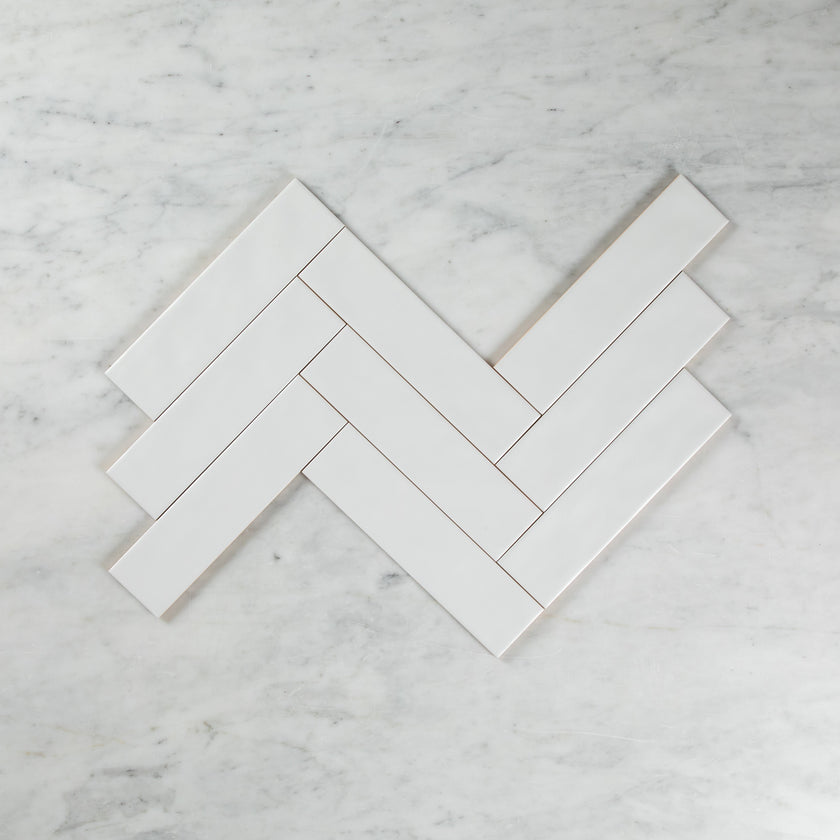 Wave White Matte Subway