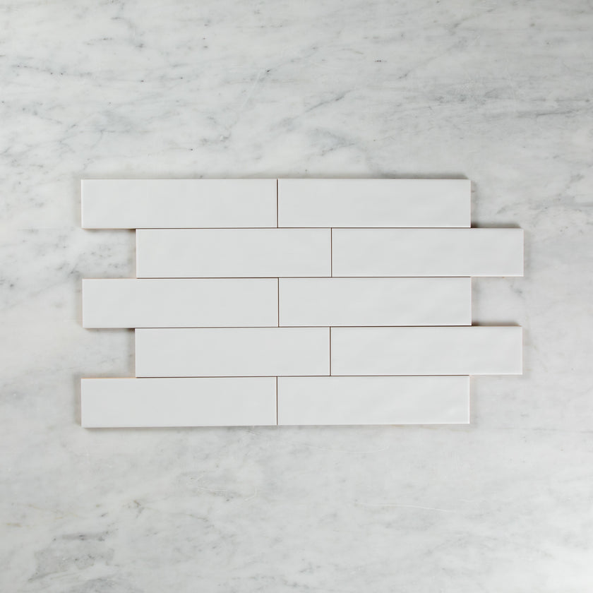 Wave White Matte Subway