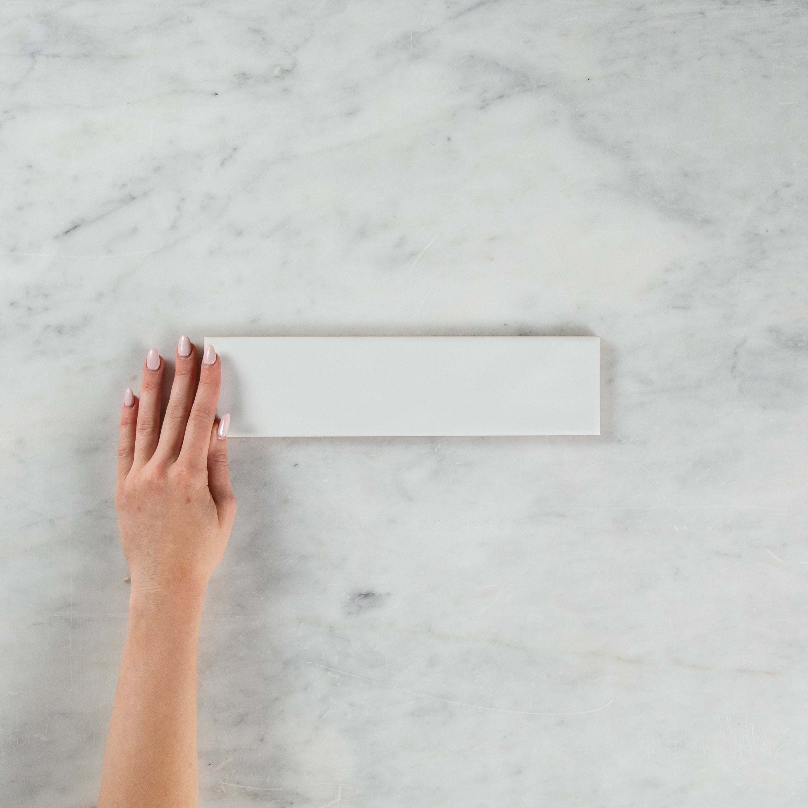 Wave White Matte Subway