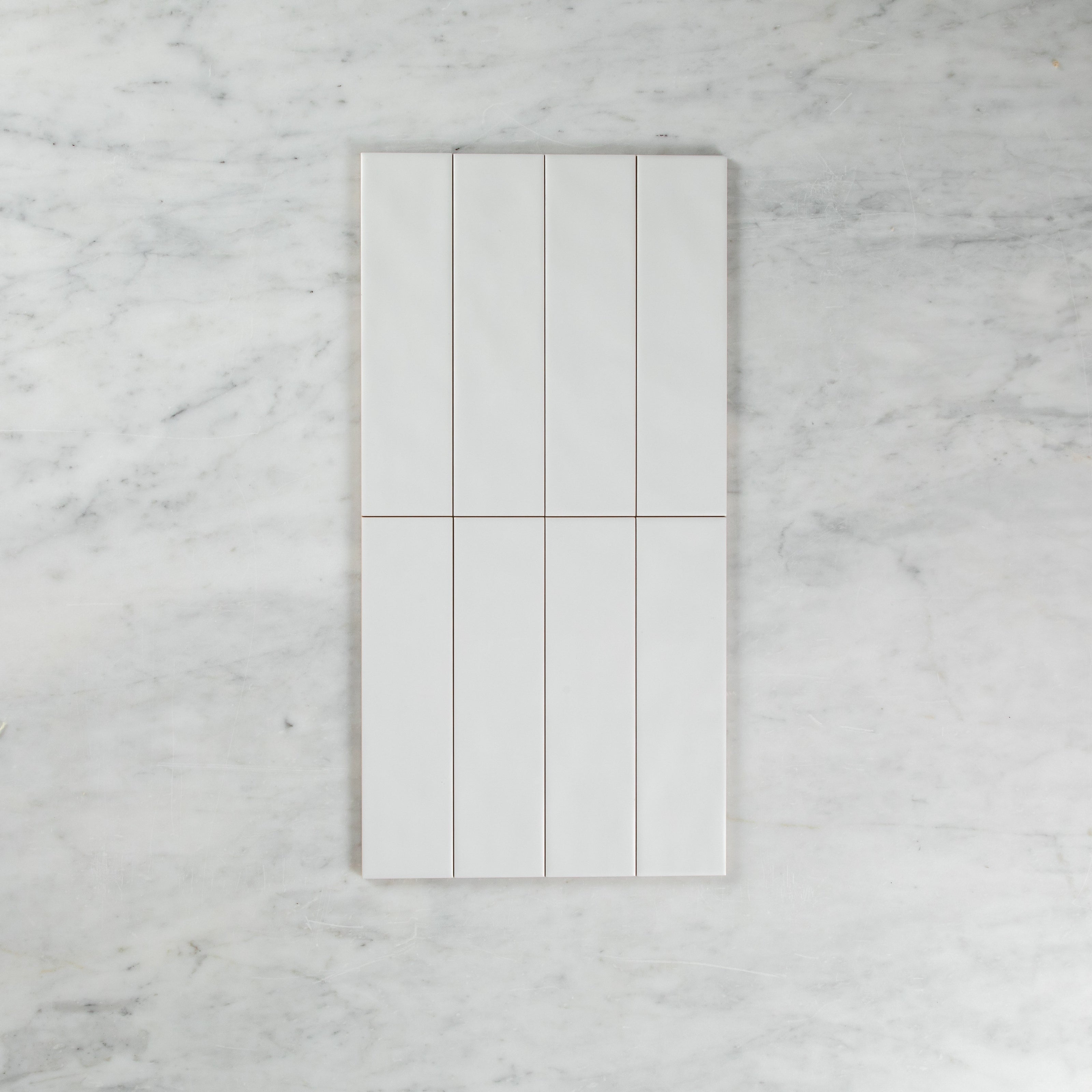 Wave White Matte Subway